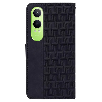 For OnePlus Nord CE4 Lite 5G Case Geometry Pattern Leather Wallet Phone Cover