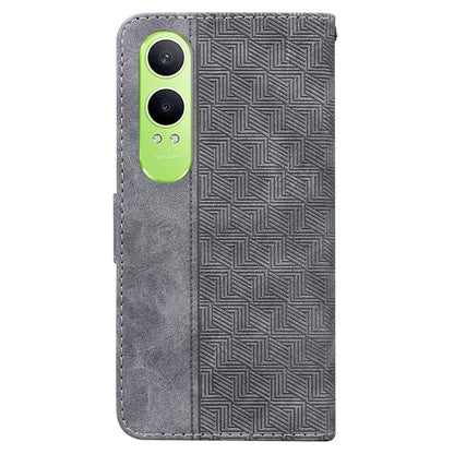 For OnePlus Nord CE4 Lite 5G Case Geometry Pattern Leather Wallet Phone Cover