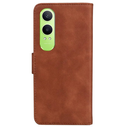 For OnePlus Nord CE4 Lite 5G Case Solid Color Leather Wallet Phone Cover