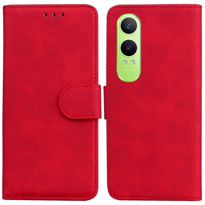 For OnePlus Nord CE4 Lite 5G Case Solid Color Leather Wallet Phone Cover
