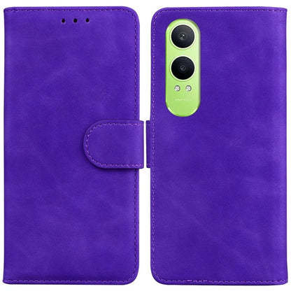 For OnePlus Nord CE4 Lite 5G Case Solid Color Leather Wallet Phone Cover