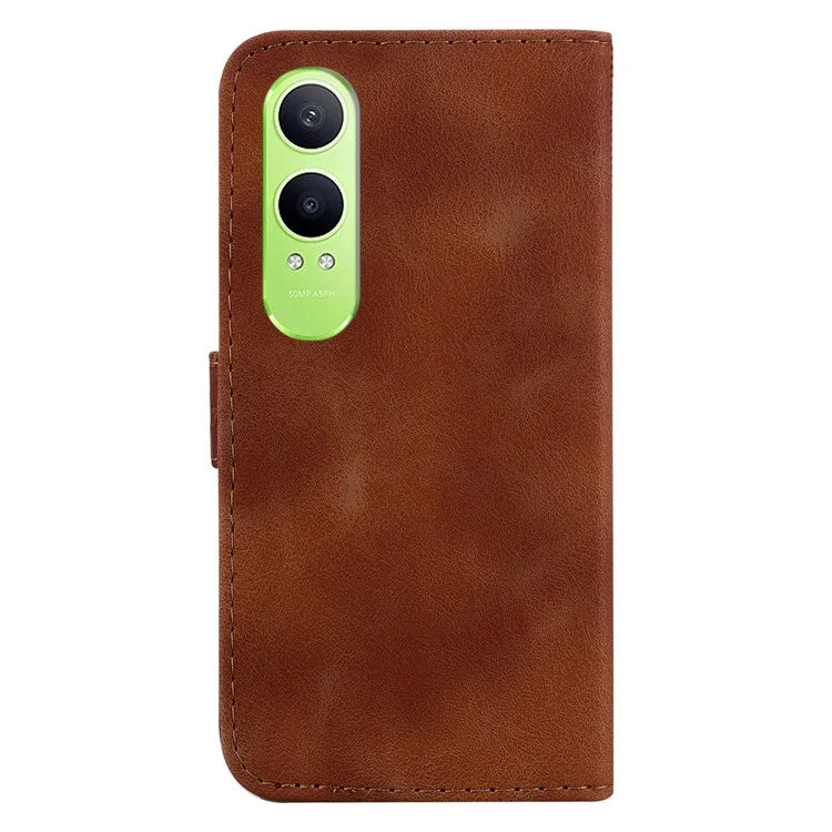 For OnePlus Nord CE4 Lite 5G Stand Case 7-Shaped Pattern Imprint Leather Phone Cover