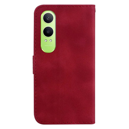 For OnePlus Nord CE4 Lite 5G Stand Case 7-Shaped Pattern Imprint Leather Phone Cover