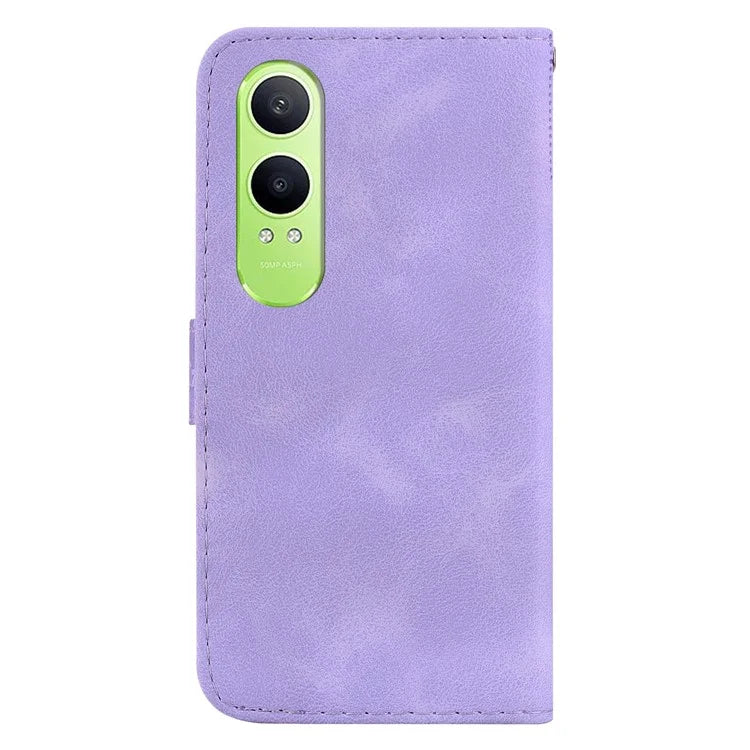 For OnePlus Nord CE4 Lite 5G Stand Case 7-Shaped Pattern Imprint Leather Phone Cover