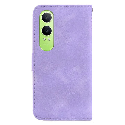 For OnePlus Nord CE4 Lite 5G Stand Case 7-Shaped Pattern Imprint Leather Phone Cover