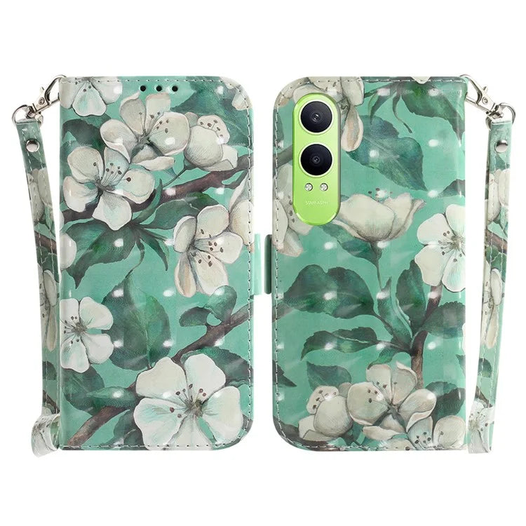 For OnePlus Nord CE4 Lite 5G Case Pattern Printing Leather Wallet Phone Cover