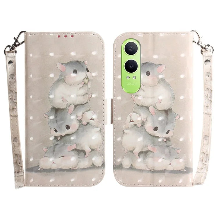 For OnePlus Nord CE4 Lite 5G Case Pattern Printing Leather Wallet Phone Cover