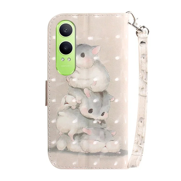 For OnePlus Nord CE4 Lite 5G Case Pattern Printing Leather Wallet Phone Cover