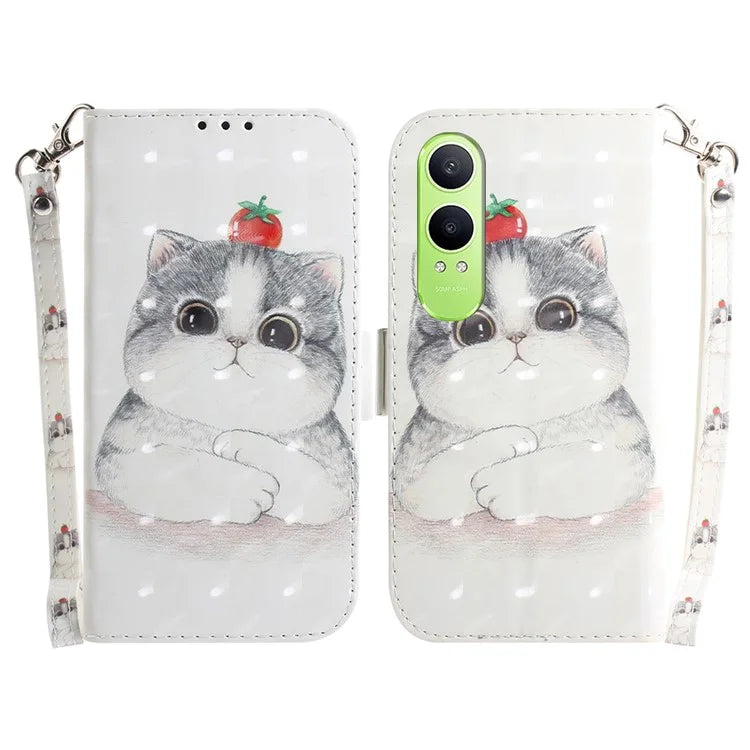 For OnePlus Nord CE4 Lite 5G Case Pattern Printing Leather Wallet Phone Cover
