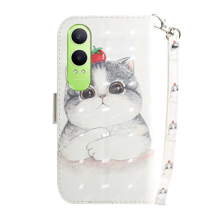 For OnePlus Nord CE4 Lite 5G Case Pattern Printing Leather Wallet Phone Cover