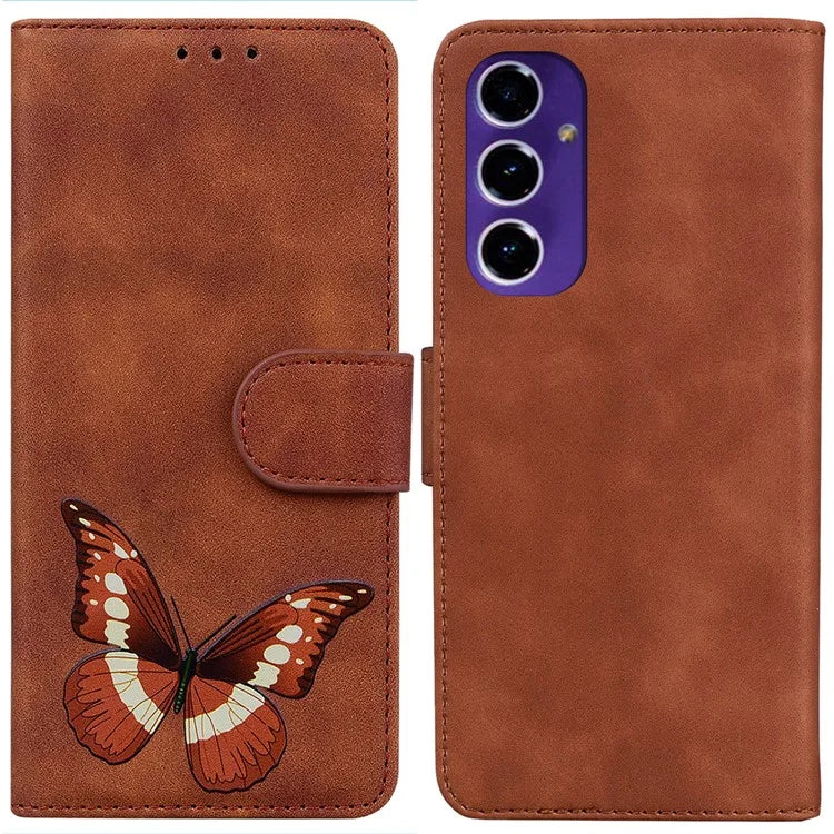 For Samsung Galaxy A16 5G Stand Case PU Leather Phone Cover Butterfly Printed
