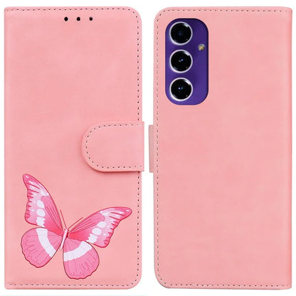 For Samsung Galaxy A16 5G Stand Case PU Leather Phone Cover Butterfly Printed