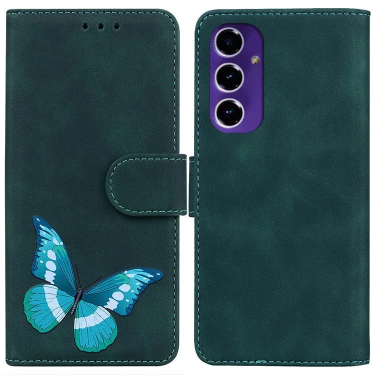 For Samsung Galaxy A16 5G Stand Case PU Leather Phone Cover Butterfly Printed