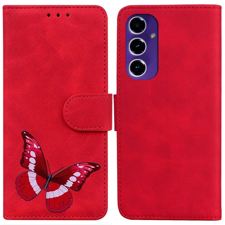 For Samsung Galaxy A16 5G Stand Case PU Leather Phone Cover Butterfly Printed