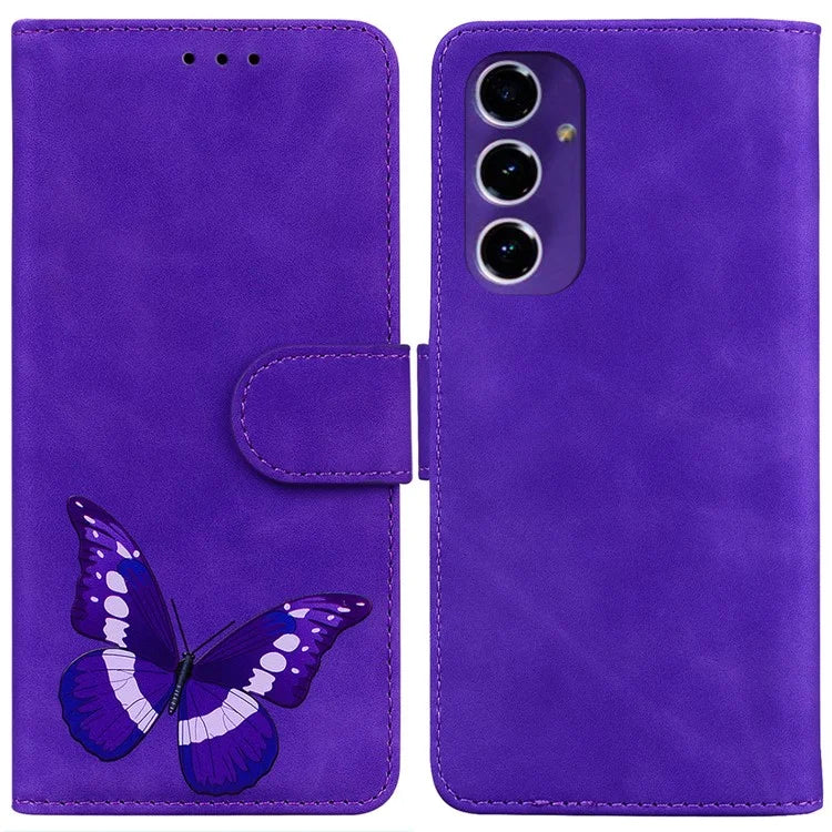 For Samsung Galaxy A16 5G Stand Case PU Leather Phone Cover Butterfly Printed