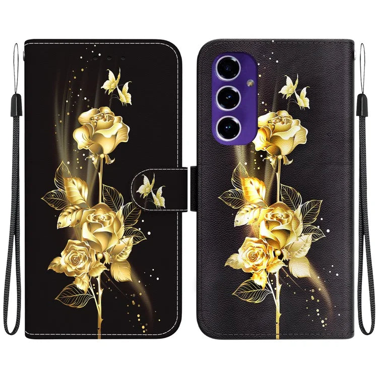 For Samsung Galaxy A16 5G Wallet Phone Case Anti-Drop Leather Flip Cover Pattern Printing