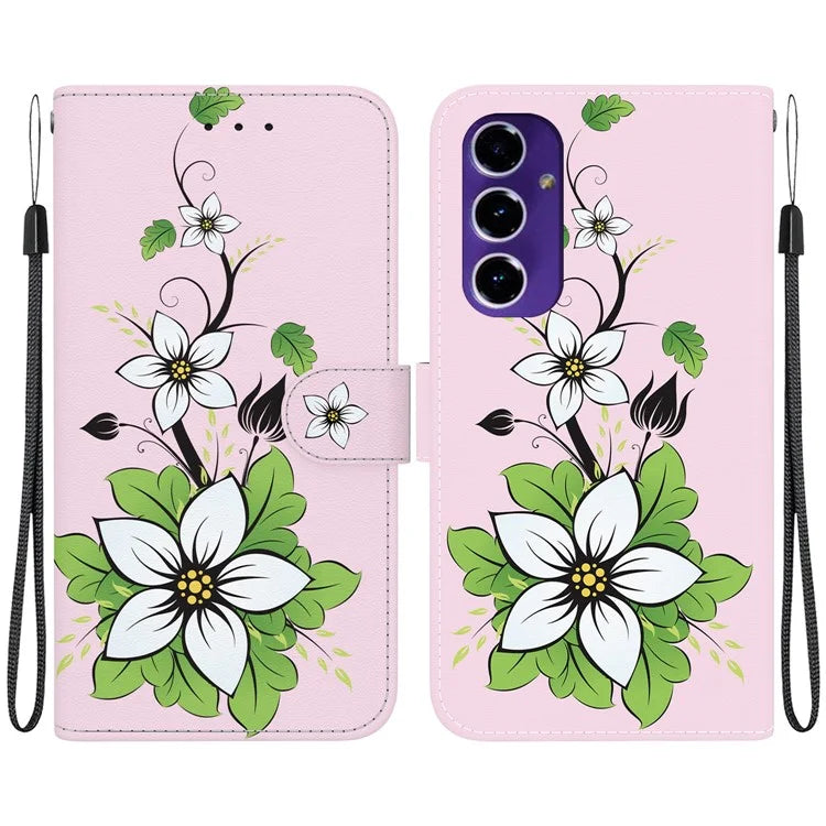 For Samsung Galaxy A16 5G Wallet Phone Case Anti-Drop Leather Flip Cover Pattern Printing