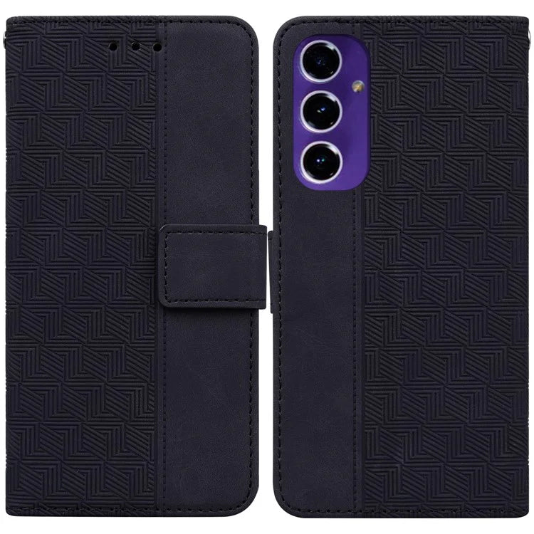 For Samsung Galaxy A16 5G Case Geometry Pattern Leather Wallet Phone Cover