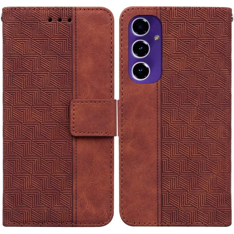 For Samsung Galaxy A16 5G Case Geometry Pattern Leather Wallet Phone Cover