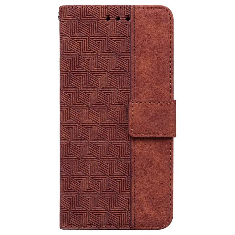 For Samsung Galaxy A16 5G Case Geometry Pattern Leather Wallet Phone Cover