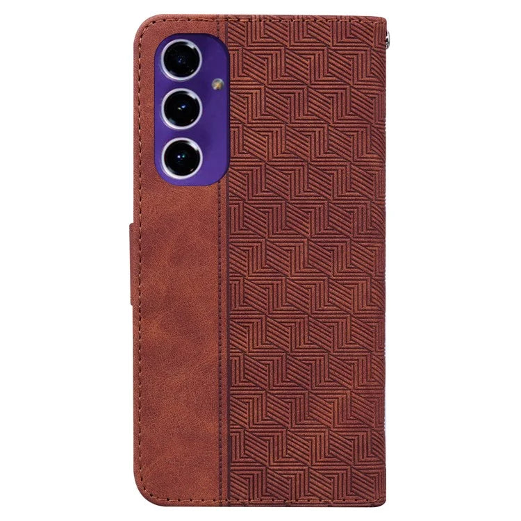 For Samsung Galaxy A16 5G Case Geometry Pattern Leather Wallet Phone Cover