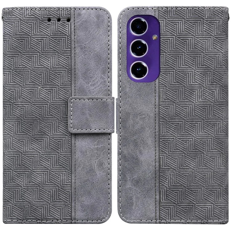 For Samsung Galaxy A16 5G Case Geometry Pattern Leather Wallet Phone Cover