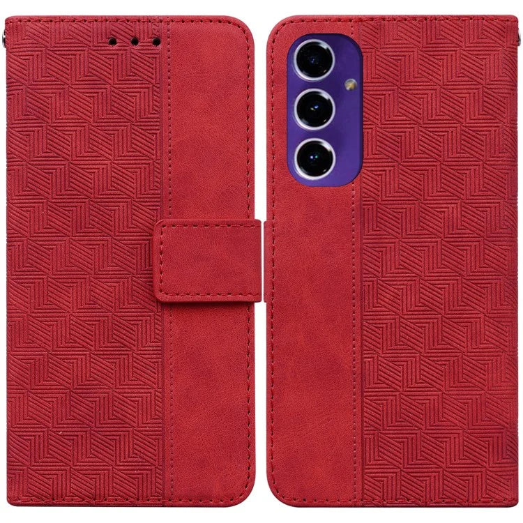 For Samsung Galaxy A16 5G Case Geometry Pattern Leather Wallet Phone Cover