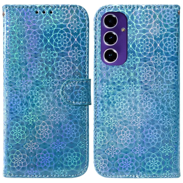 For Samsung Galaxy A16 5G Stand Case Dazzling Flower Leather Phone Cover