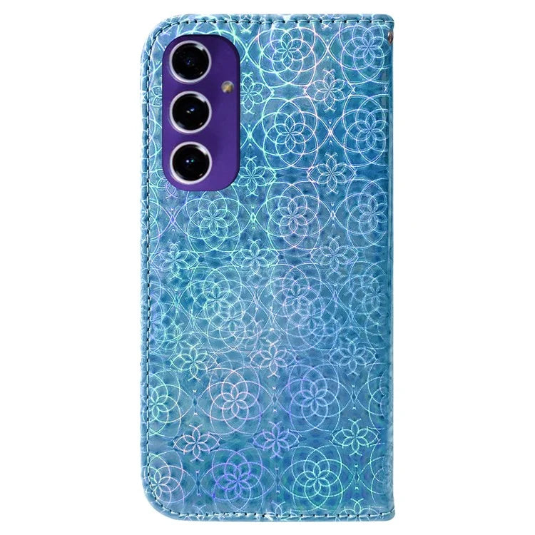 For Samsung Galaxy A16 5G Stand Case Dazzling Flower Leather Phone Cover