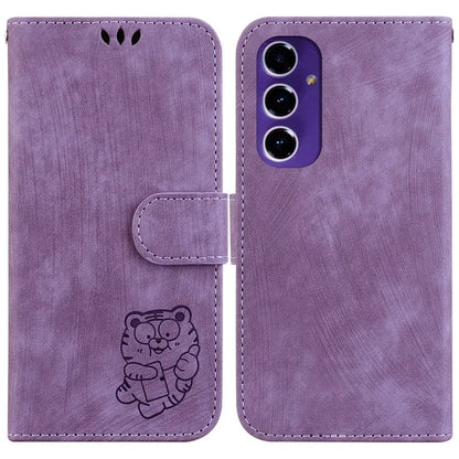 For Samsung Galaxy A16 5G Wallet Case Tiger Imprint Leather Shockproof Phone Cover
