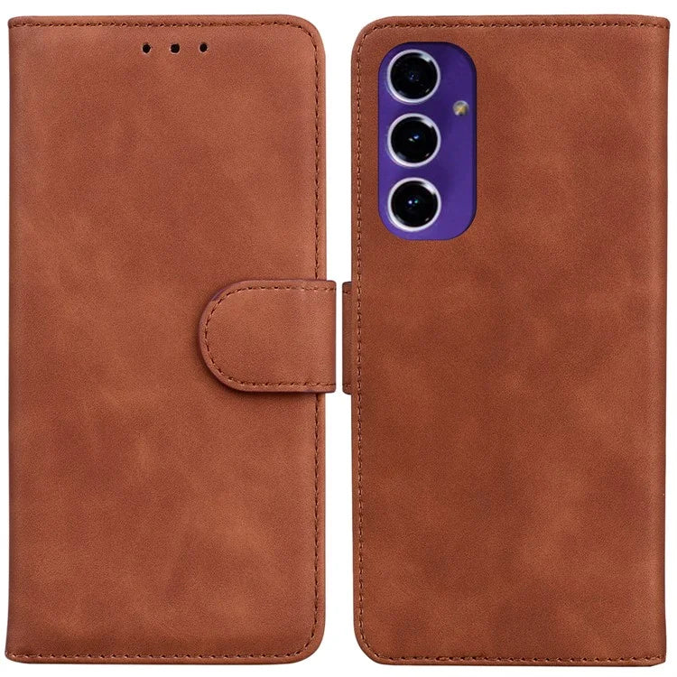 For Samsung Galaxy A16 5G Case Solid Color Leather Wallet Phone Cover