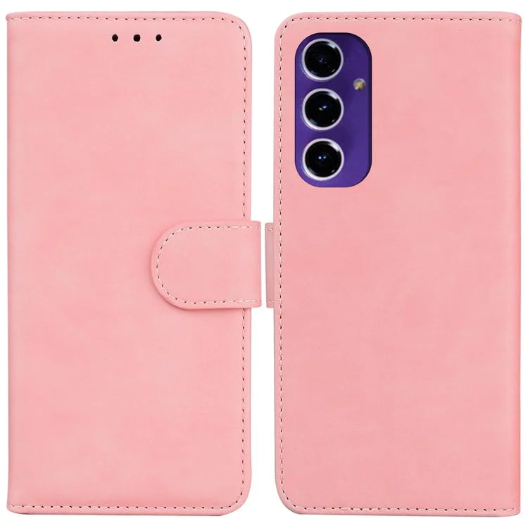 For Samsung Galaxy A16 5G Case Solid Color Leather Wallet Phone Cover