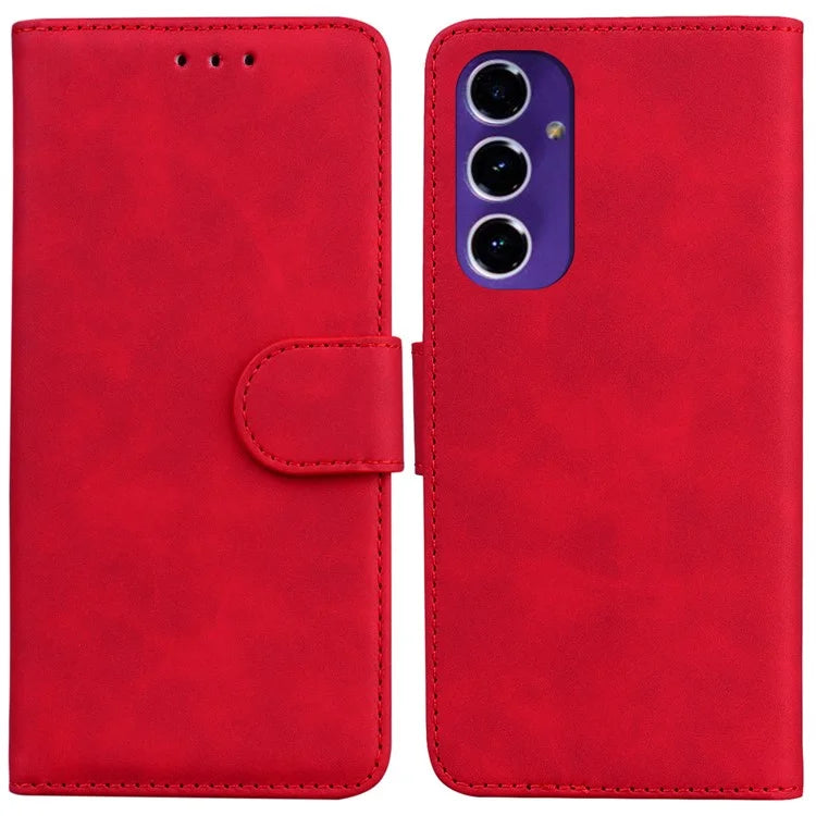 For Samsung Galaxy A16 5G Case Solid Color Leather Wallet Phone Cover
