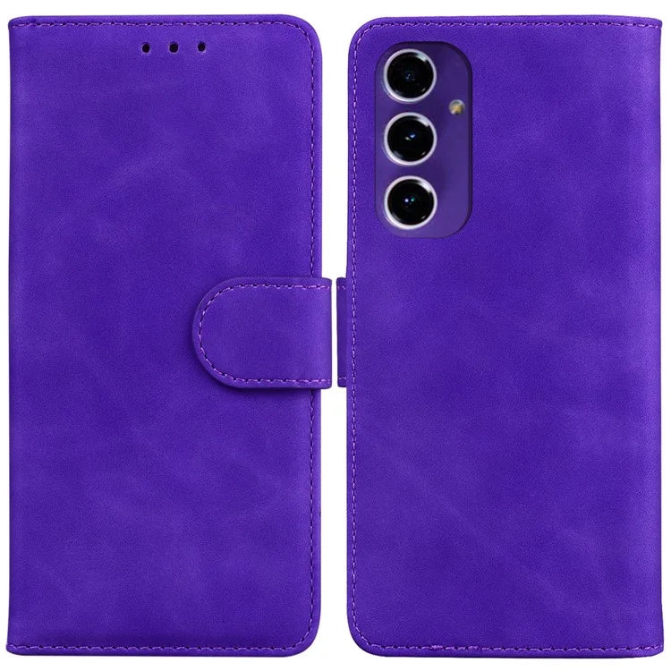 For Samsung Galaxy A16 5G Case Solid Color Leather Wallet Phone Cover