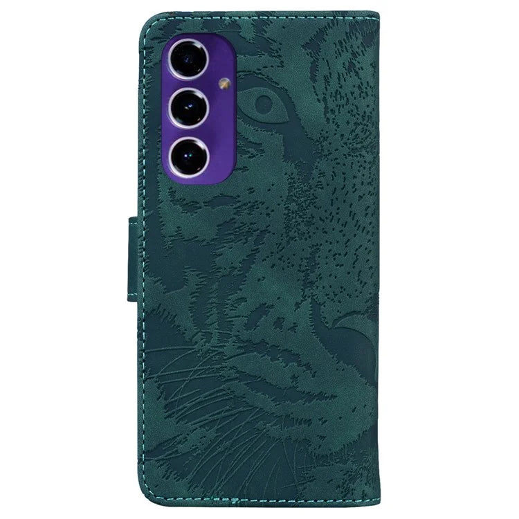 For Samsung Galaxy A16 5G Case Tiger Imprint Leather Wallet Phone Cover