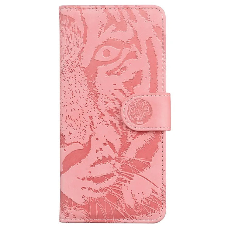 For Samsung Galaxy A16 5G Case Tiger Imprint Leather Wallet Phone Cover