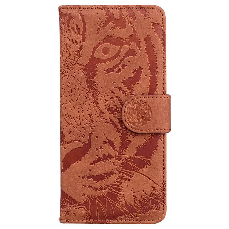 For Samsung Galaxy A16 5G Case Tiger Imprint Leather Wallet Phone Cover