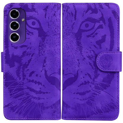 For Samsung Galaxy A16 5G Case Tiger Imprint Leather Wallet Phone Cover