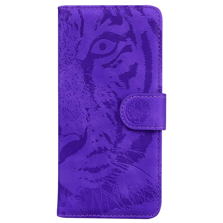For Samsung Galaxy A16 5G Case Tiger Imprint Leather Wallet Phone Cover