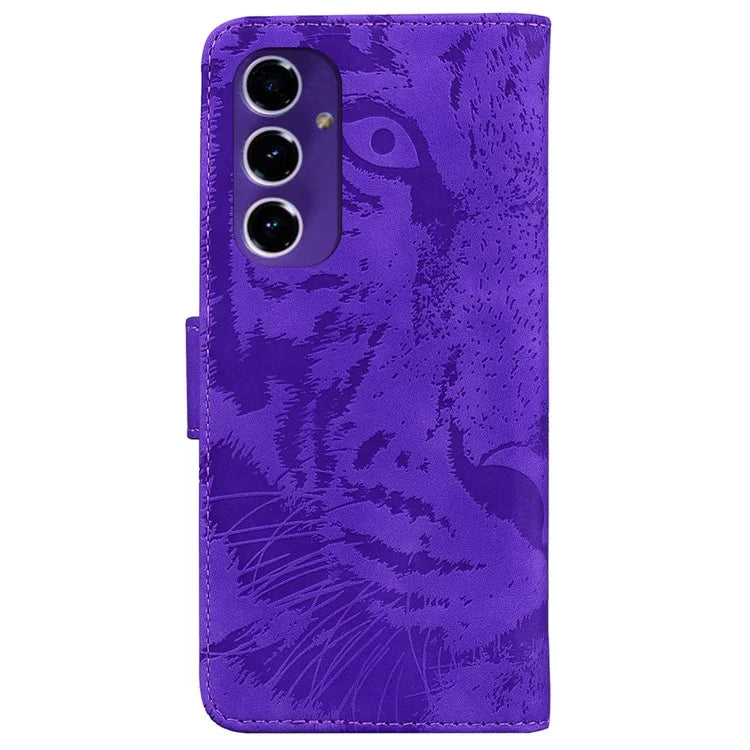 For Samsung Galaxy A16 5G Case Tiger Imprint Leather Wallet Phone Cover