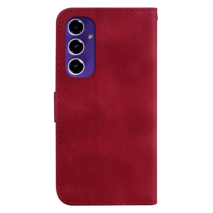 For Samsung Galaxy A16 5G Stand Case 7-Shaped Pattern Imprint Leather Phone Cover