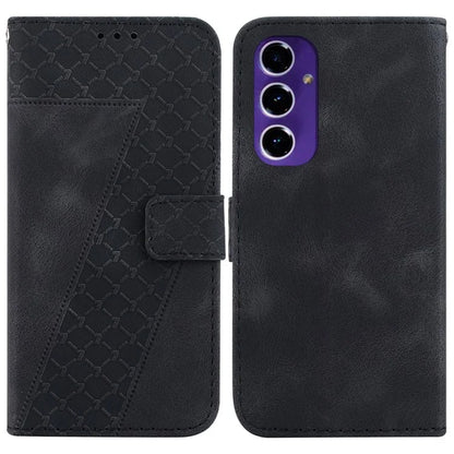 For Samsung Galaxy A16 5G Stand Case 7-Shaped Pattern Imprint Leather Phone Cover