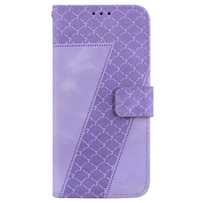 For Samsung Galaxy A16 5G Stand Case 7-Shaped Pattern Imprint Leather Phone Cover