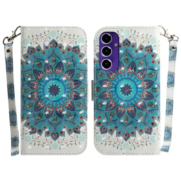 For Samsung Galaxy A16 5G Case Pattern Printing Leather Wallet Phone Cover