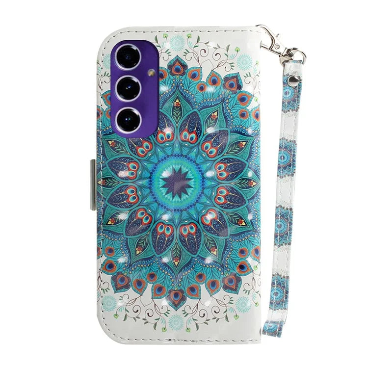 For Samsung Galaxy A16 5G Case Pattern Printing Leather Wallet Phone Cover