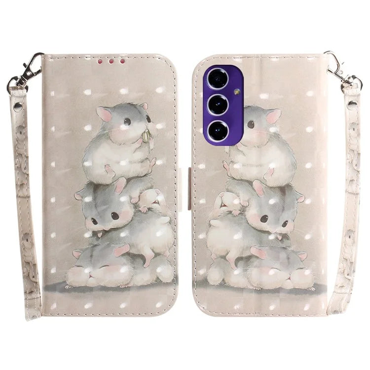 For Samsung Galaxy A16 5G Case Pattern Printing Leather Wallet Phone Cover