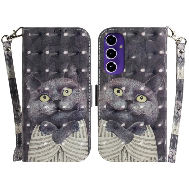 For Samsung Galaxy A16 5G Case Pattern Printing Leather Wallet Phone Cover