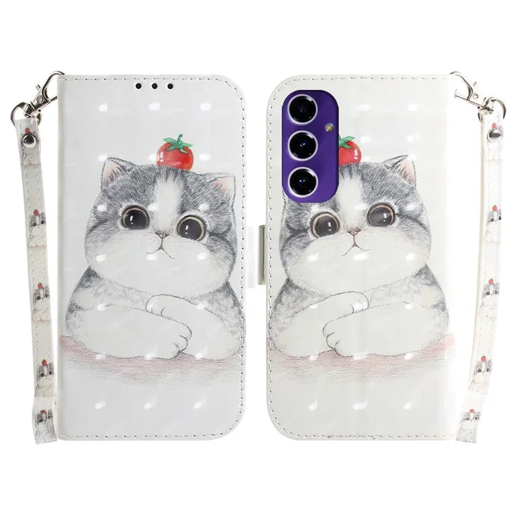 For Samsung Galaxy A16 5G Case Pattern Printing Leather Wallet Phone Cover