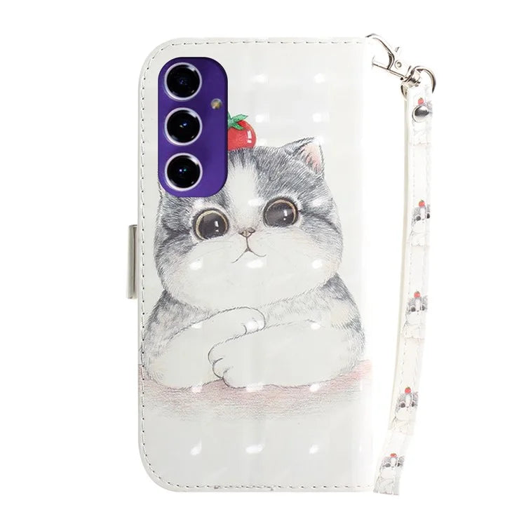 For Samsung Galaxy A16 5G Case Pattern Printing Leather Wallet Phone Cover