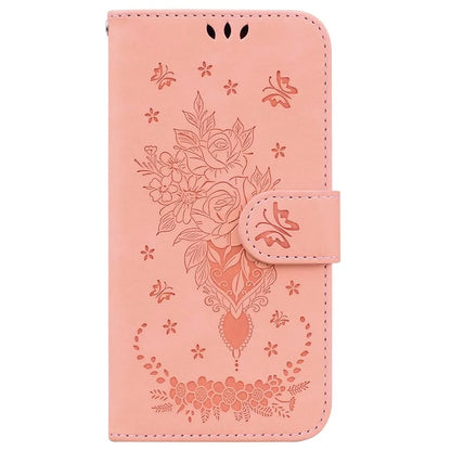 For Samsung Galaxy A16 5G Case PU Leather Wallet Phone Cover Butterfly Flower Imprint